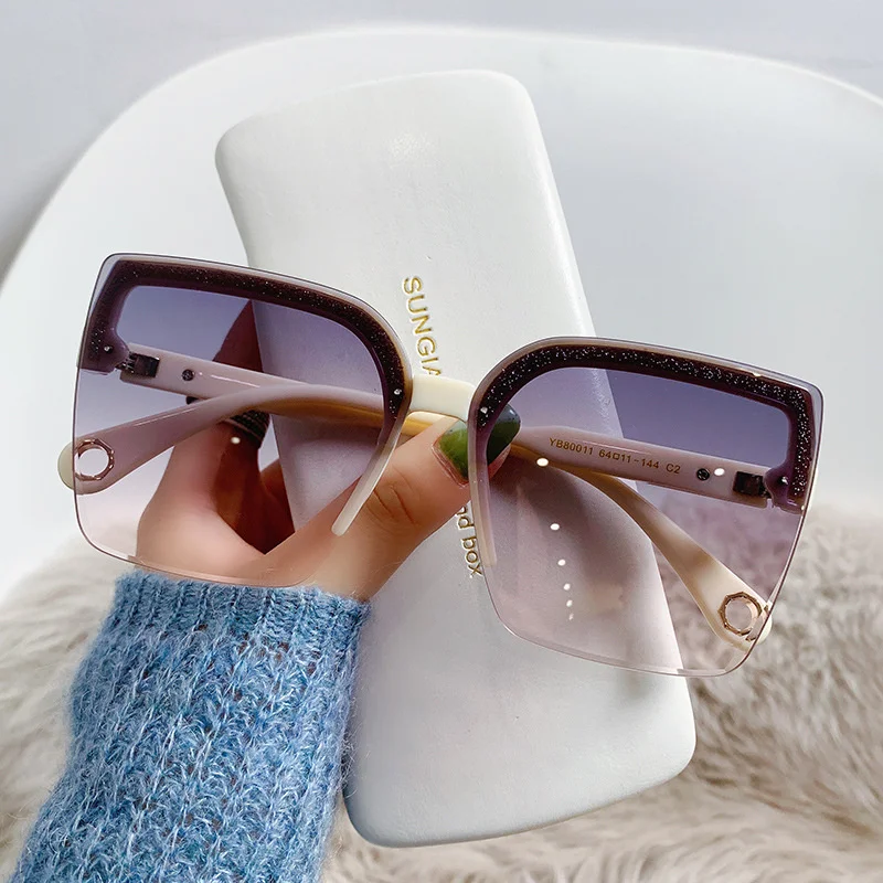 Women'S Fashion Eyeglasses - Oversized Sunglasses Man Woman Fashion Rimless