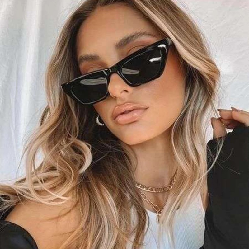 Women Fashion Glasses - Vintage Cat Eye Sunglasses Women Square