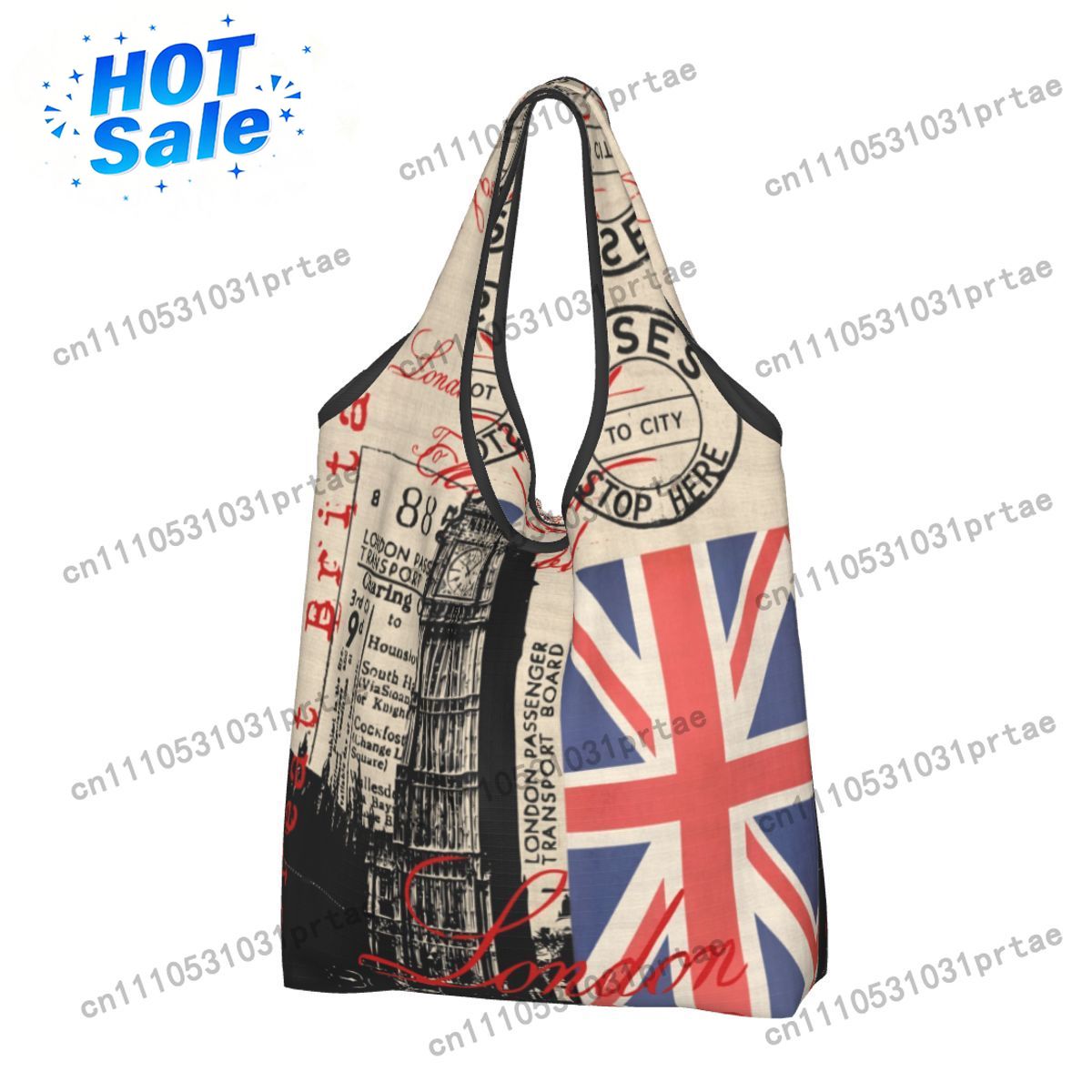 Women Fashion Uk - Custom Retro Vintage London Groceries Shopping
