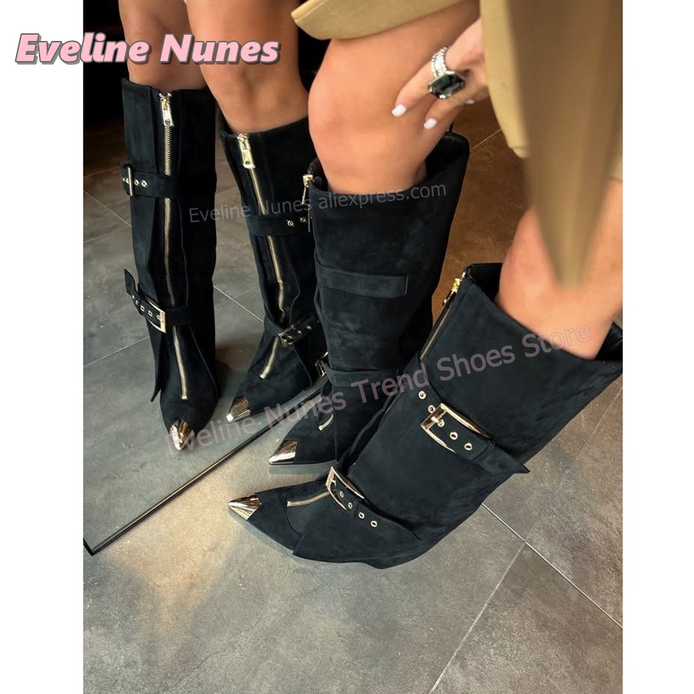 Women'S Fashion Trends Spring 2026 - Punk Western Women Faux Suede Fashion