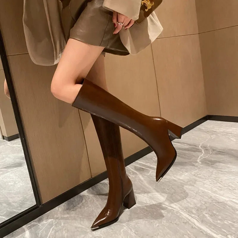 Women Fashion Heels - 26Pointed Toe Women High Boots Fashion