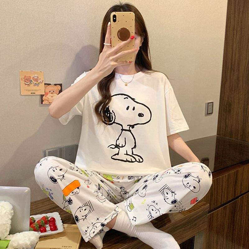 Women'S Fashion Pajamas - Anime 2026 New Snoopy Pajama Set