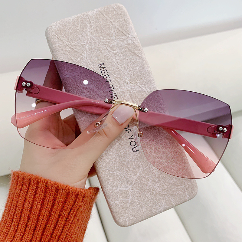 Vintage Rimless Sunglasses Wom - đánh giá và giá Women Fashion Glasses
