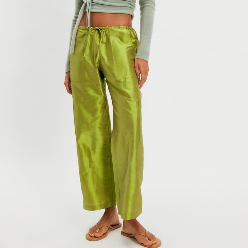 Women Y2K Metallic Shiny Cargo - đánh giá và giá Women'S Fashion Utility Pants