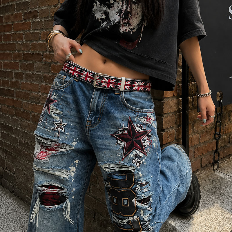 UK Union Jack Flag Print Belt  - đánh giá và giá Women Fashion Uk
