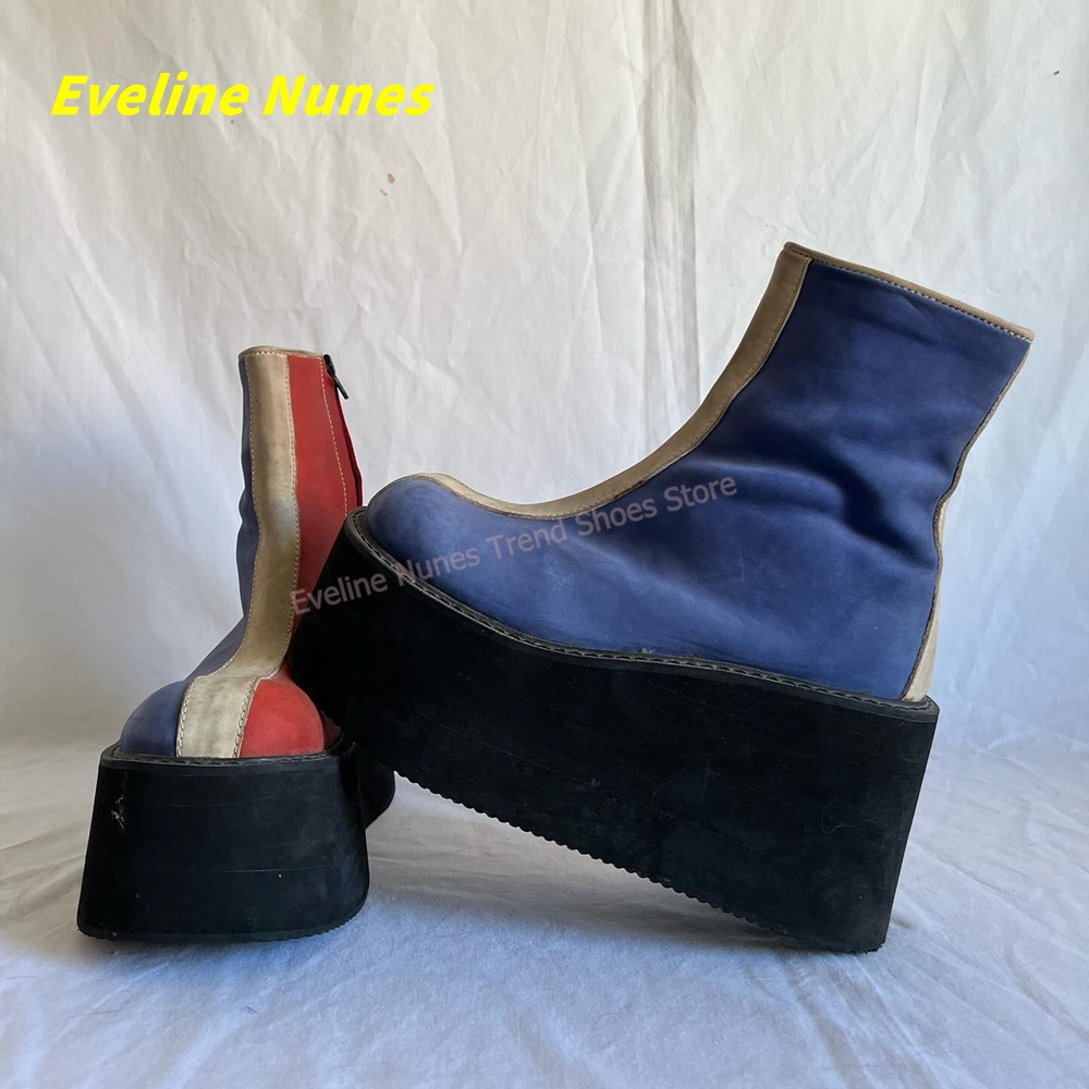 Y2K Red Blue Platform Ankle Bo - đánh giá và giá Women'S Fashion Trends Spring 2026
