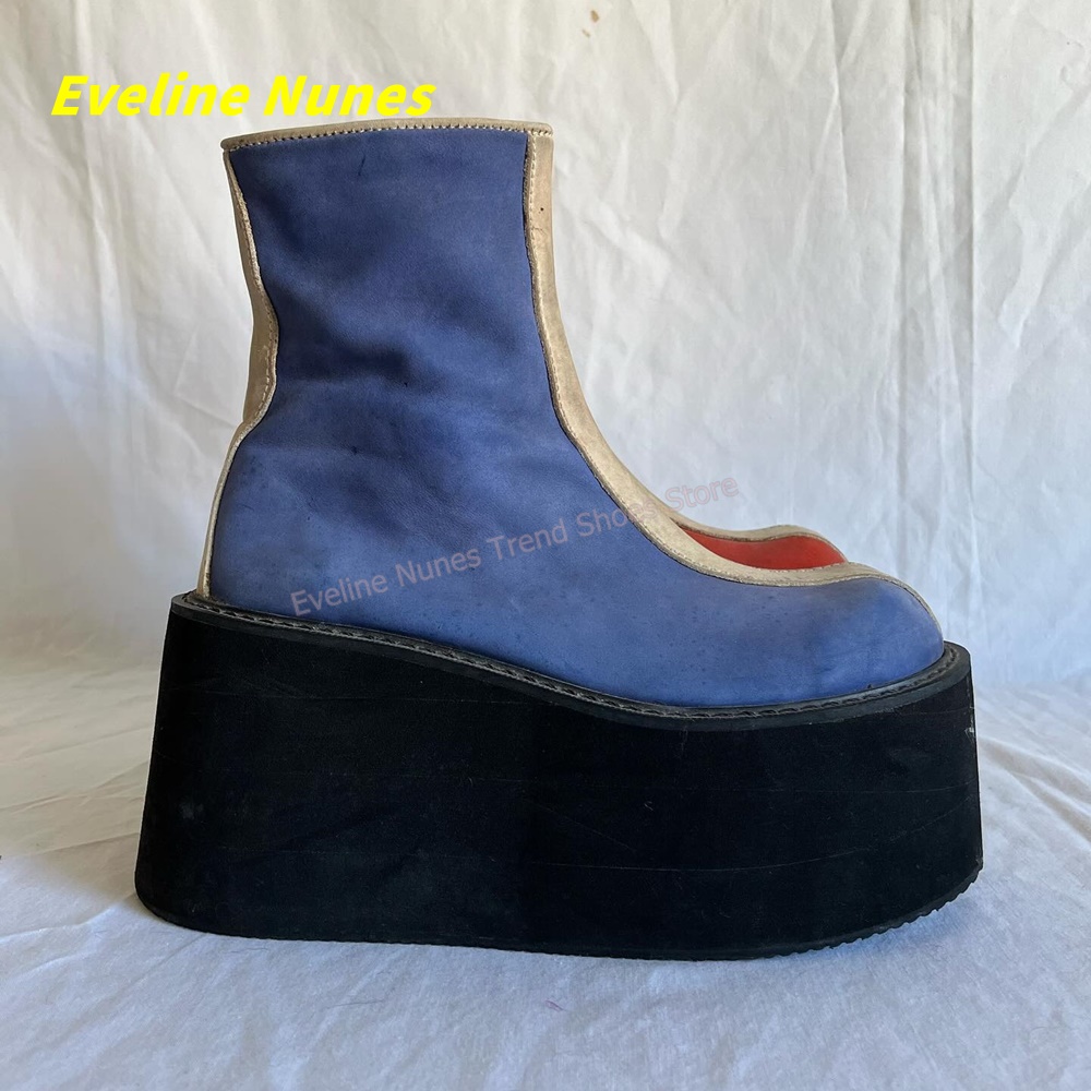 Y2K Red Blue Platform Ankle Bo - đánh giá và giá Women'S Fashion Trends Spring 2026