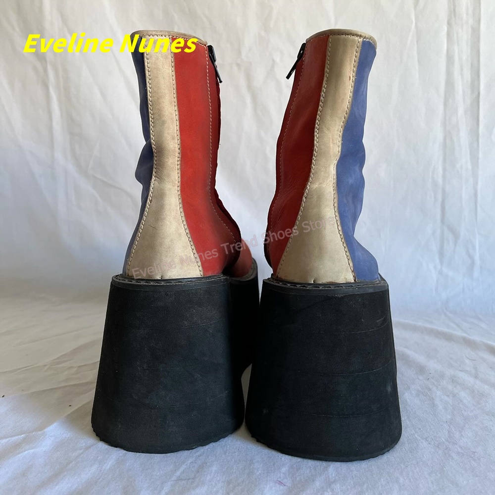 Y2K Red Blue Platform Ankle Bo - đánh giá và giá Women'S Fashion Trends Spring 2026