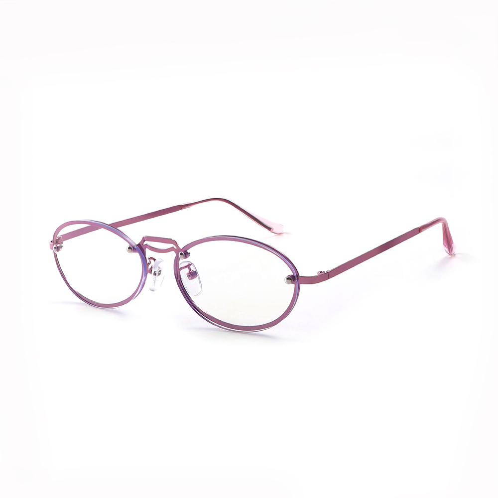 Women's Oval Purple Anti Blue  - đánh giá và giá Women'S Fashion Glasses With Clear Lenses