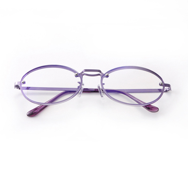 Women's Oval Purple Anti Blue  - đánh giá và giá Women'S Fashion Glasses With Clear Lenses