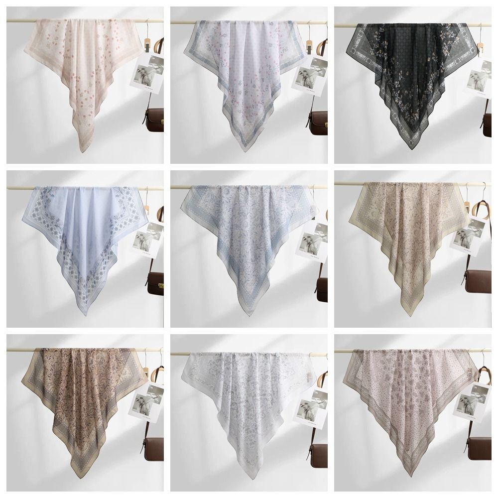 Square Shape Floral Printed Sc - đánh giá và giá Women Fashion Malaysia