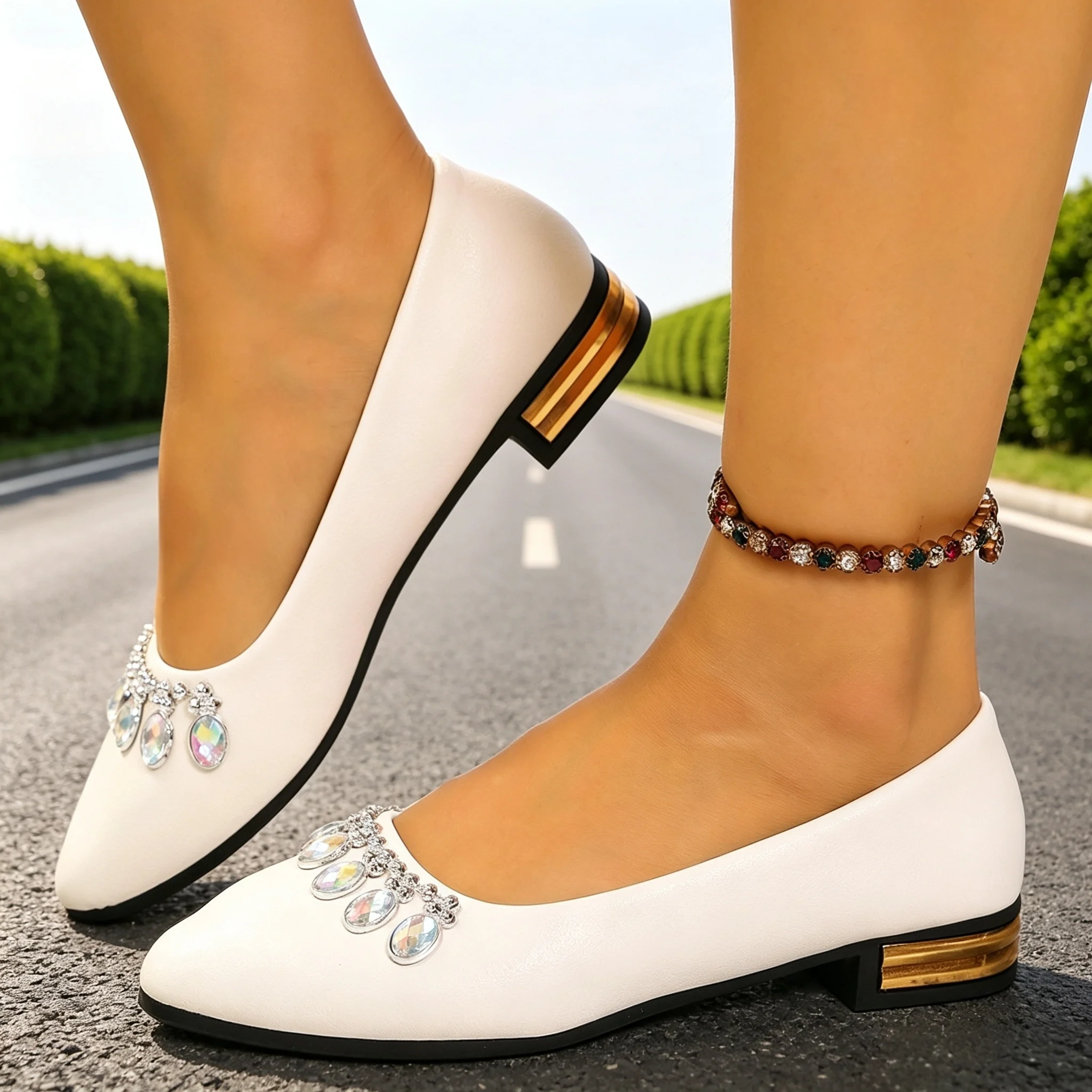 Women Flats Pointed Toe Ballet - đánh giá và giá Women Fashion Heels
