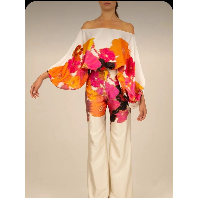 Women Satin Print Pajamas Suit - đánh giá và giá Women'S Fashion Pajamas