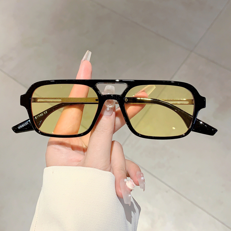 Trendy Women Double Beam Sungl - đánh giá và giá Women Fashion Glasses