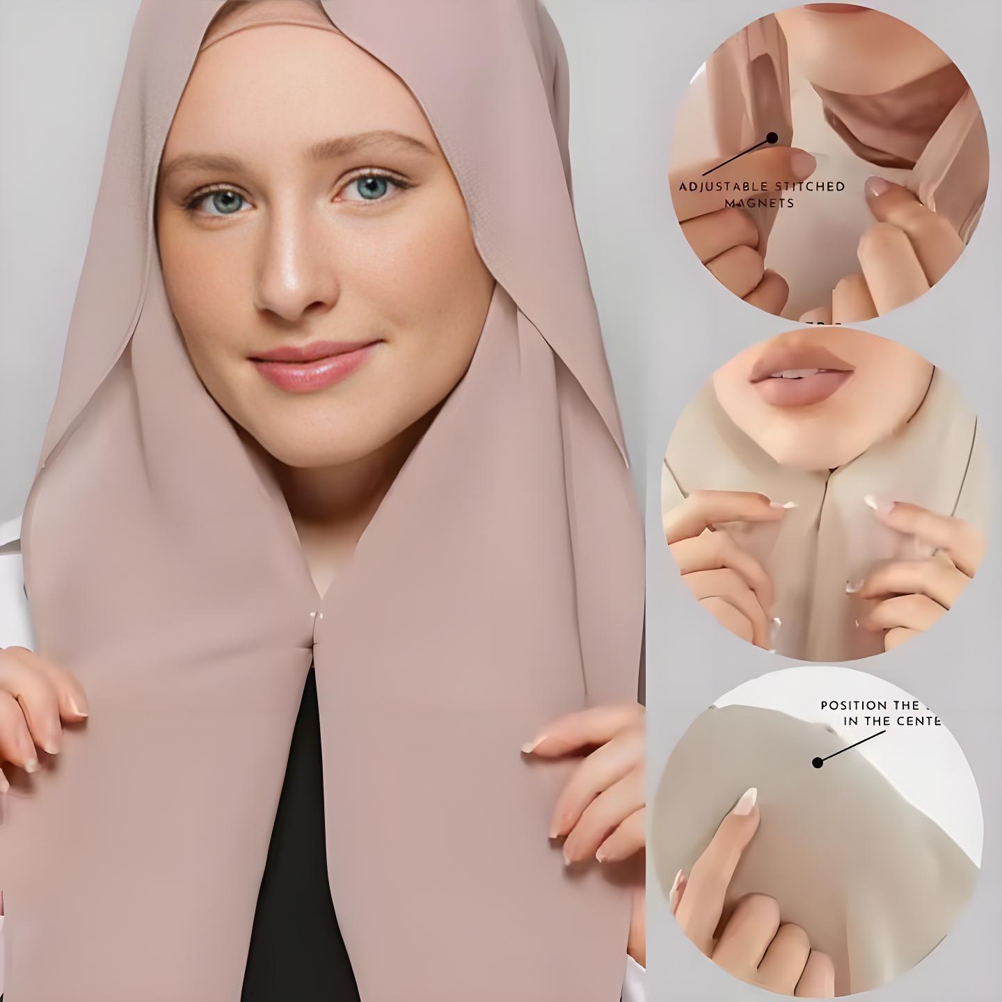 New Lazy Chiffon Hijab with Ma - đánh giá và giá Women Fashion Malaysia
