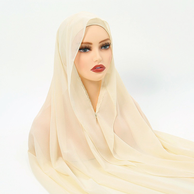 New Lazy Chiffon Hijab with Ma - đánh giá và giá Women Fashion Malaysia