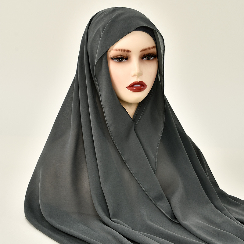New Lazy Chiffon Hijab with Ma - đánh giá và giá Women Fashion Malaysia