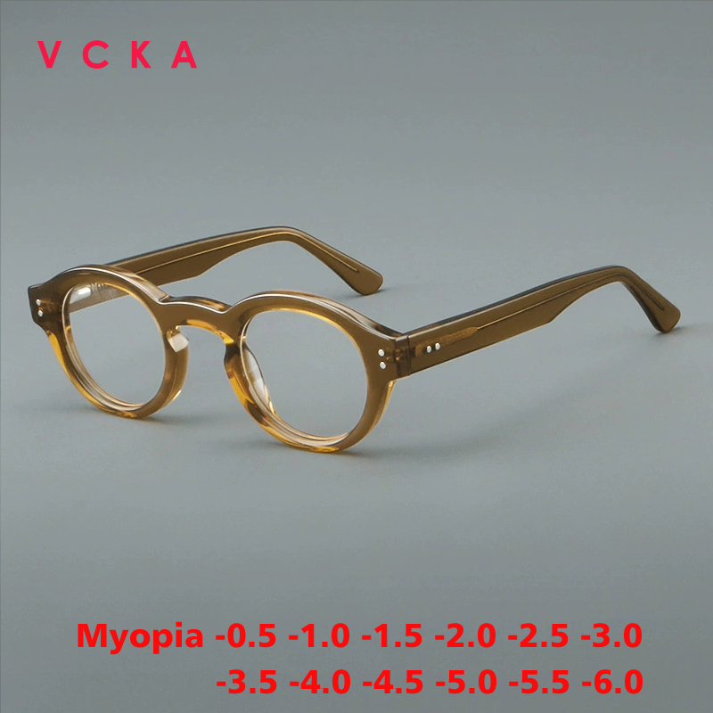 VCKA Fashion Acetate Round Myo - đánh giá và giá Women'S Fashion Glasses With Clear Lenses