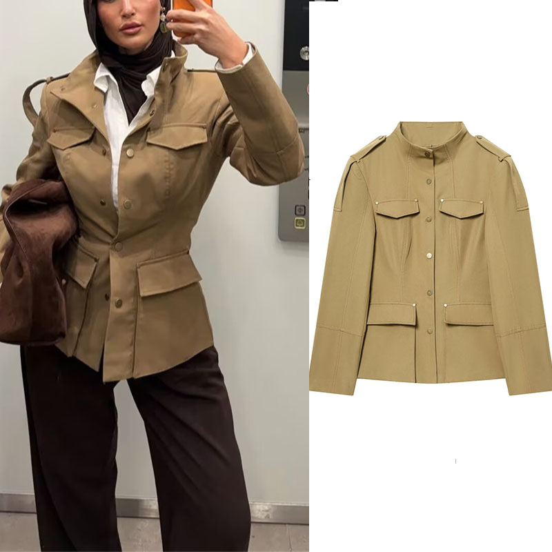 Military Style Utility Jacket  - đánh giá và giá Women'S Fashion Utility Vest