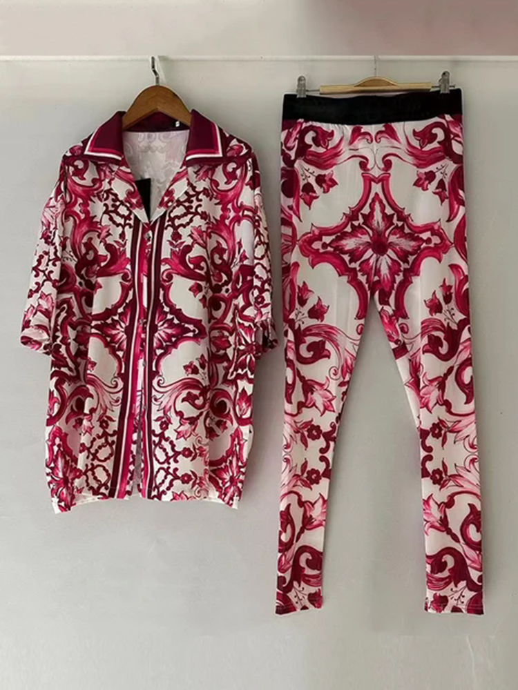 Designer retro geometric print - đánh giá và giá Women'S Fashion Pajamas